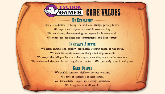 Dan Yarrington, Tycoon Games